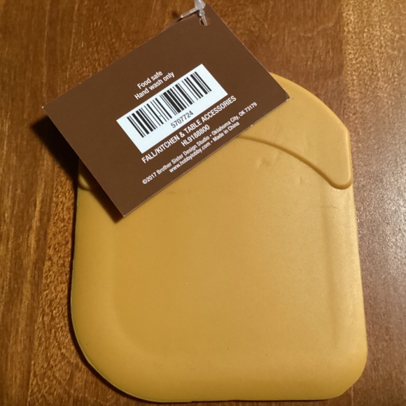 Fall Tableware Silicone Bowl Scraper New With Tag 4.72” x 3.94” - Picture 7 of 7